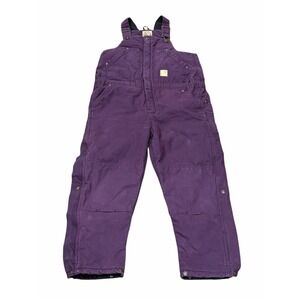 Vibrant Purple Kids Overalls